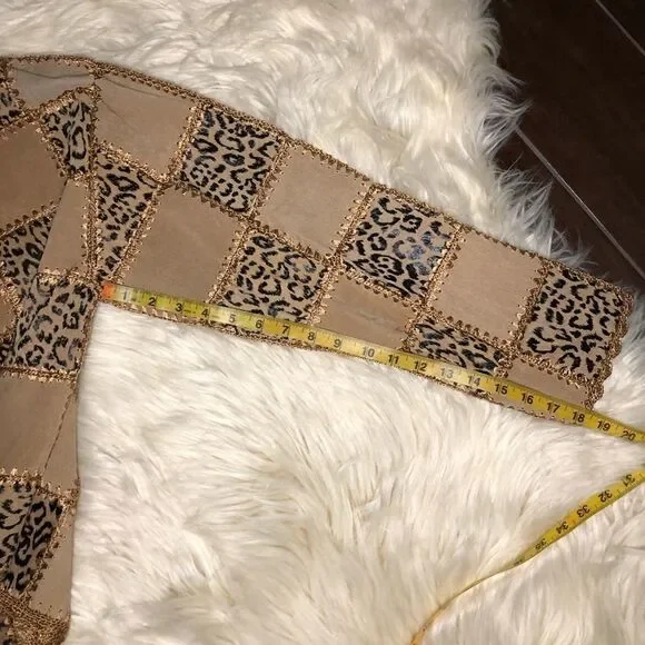 S.M.H Boutique leather patchwork blazer sz XL - Picture 7 of 7